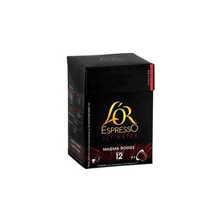 10 Capsules Cafe Moulu L Or Magma Rouge Maison Du Cafe