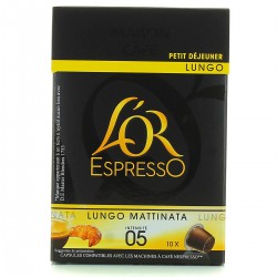 10 Doses Cafe L Or Caps Espress Lungo Matinal Maison Du Cafe