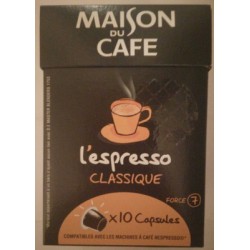 10 Caps Espresso Classique Mdc