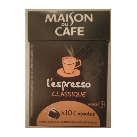 10 Caps Espresso Classique Mdc