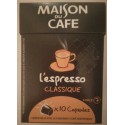 10 Caps Espresso Classique Mdc