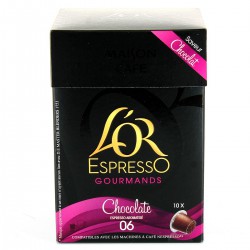 10 Capsules Cafe Espresso Chocolate Maison Du Cafe