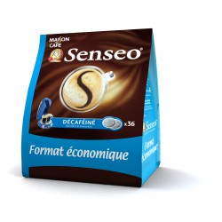 250G 36 Dosettes Cafe Moulu Decafeine Senseo