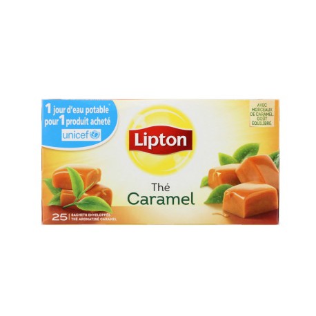 Lipton Elephant Thé Au Caramel Eléphant Boîte 25 Sachets 40G