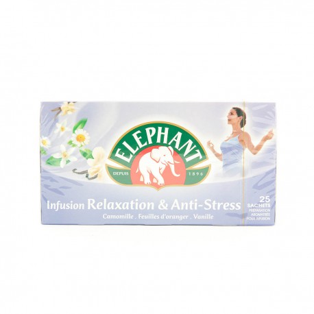Elephant Infusion Detente Relaxation Boite 25 Sachets