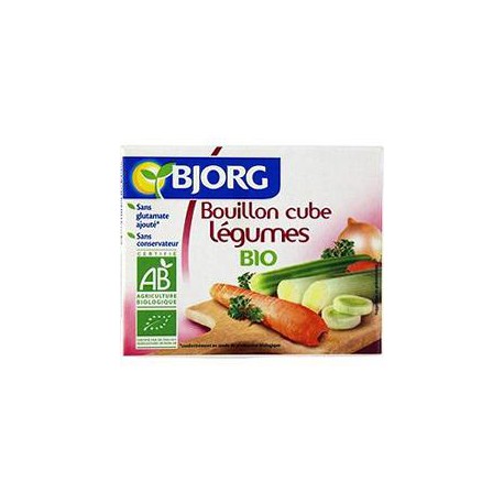 Bjorg Cube Bouillon Legume Bte 66G