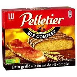 Lu Pain Grillé Blé Complet Pelletier La Boite De 24 Tranches - 500 G