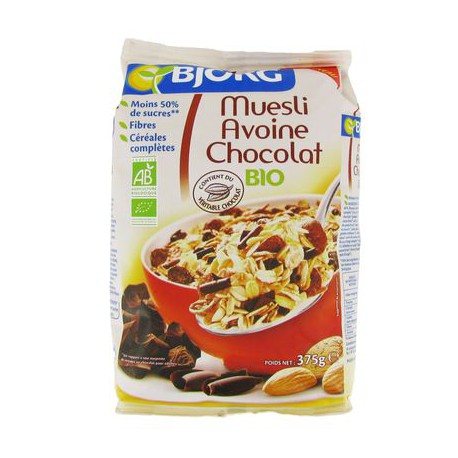 375G Muesli Avoine Choco Bjorg