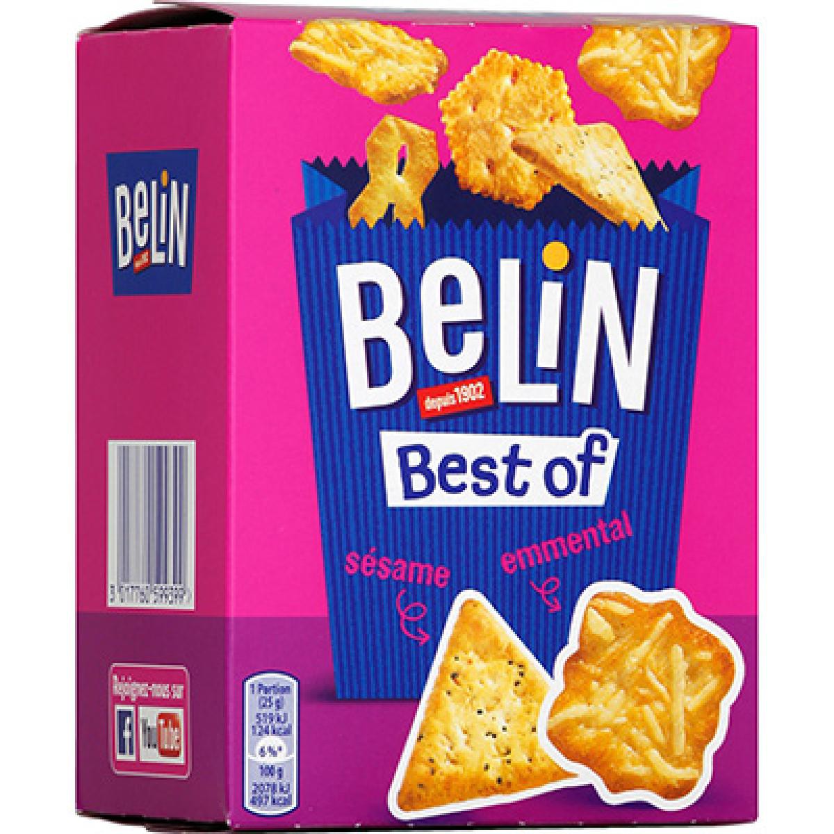 Boîte de gâteaux salés assortis BELIN -720g - Biscuits apéritifs