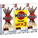 Lu Biscuits Chocolat Au Lait Mikado Les 3 Paquets De 39 G