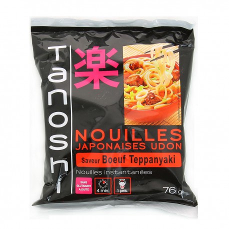 Tanoshi Nouille Udon Boeuf 76G