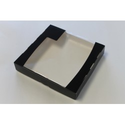 50Boite Tart Fond Noir 25X25X5