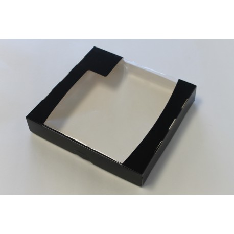 50Boite Tart Fond Noir 25X25X5