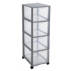 Tour De Rangement 4Tiroirs 14L