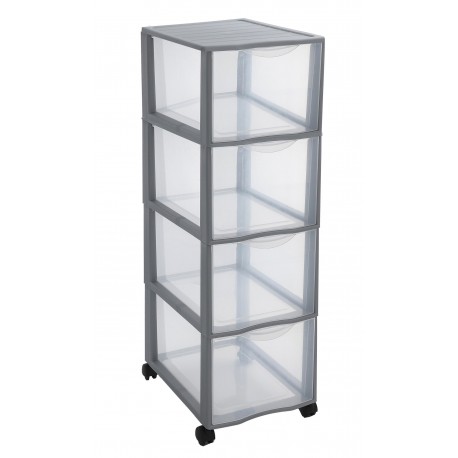 Tour De Rangement 4Tiroirs 14L