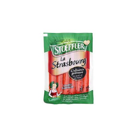 6X40G Saucisses Strasbourg Stoeffler