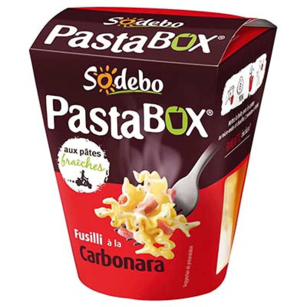 PastaBox - Fusilli à la Carbonara - Sodebo - 300 g