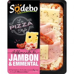 Sodebo Pizza Style Jambon Emmental Sodebo 220G