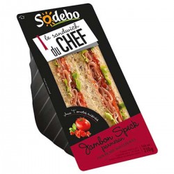 210G Sandwich Jambon Italien/Mozzarella Sodebo