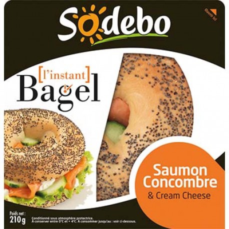Sandw.Bagel Saumon 210Sod