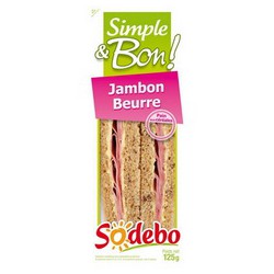 Sodebo Club Complet Jambon Beurre 125G