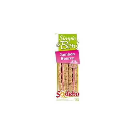 Sodebo Club Complet Jambon Beurre 125G