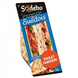 Sodebo Sandwich Polaire Poulet Tandori 135G