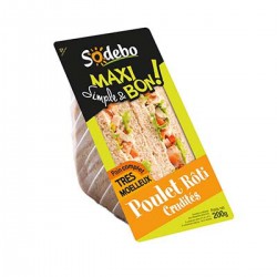 Sodebo Sandwich Max Poulet Crudites 200G