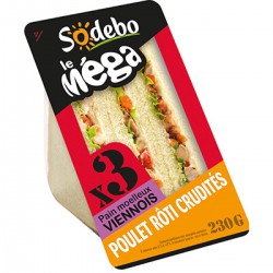 Sod Sdw Mega Cplt Poulet 230G