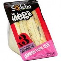 230G Sandwich Mega Club Viennois Jambon Fume Sodebo