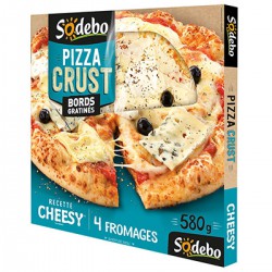 580G Pizza CruSaint Cheesy 4 From