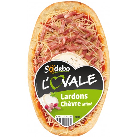 Sod Pizza O Chevre/Lard 200G