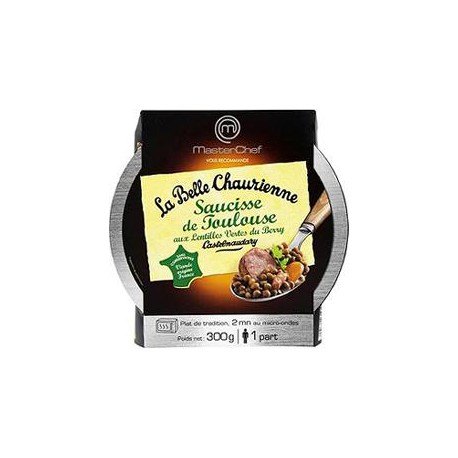 300G Bq Micro Onde Saucisse Toulouse/Lentilles La Belle Chaurienne