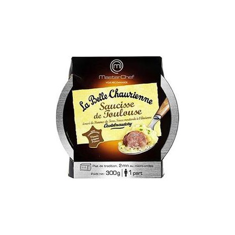 300G Bq Micro Onde Saucisse Toulouse+Pdt Belle Chaurienne
