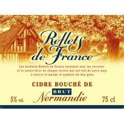Bouteille 75Cl Cidre Bouche Brut Normand Reflets De France