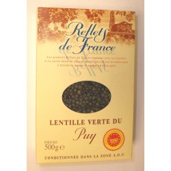 500G Lentilles Vertes Du Puy Reflets De France
