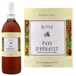 75Cl Vin De Pays Herault Rose