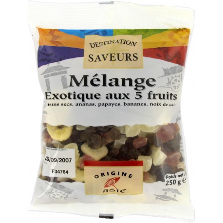 250G Melange Exotique 5 Fruits Destination Saveurs