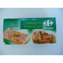 4X1/10 Pat.2Xfoie Porc+2Lap.Cr