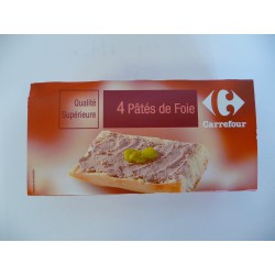 4X1/10 Pates Foie Porc Carref.