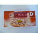 4X1/10 Pates Foie Porc Carref.