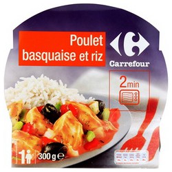 300G Poulet Basquaise/Riz Crf