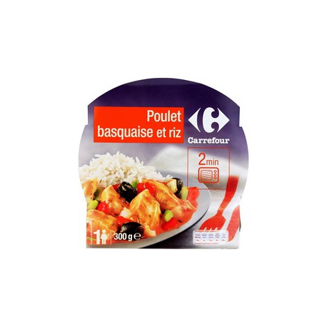 300G Poulet Basquaise/Riz Crf
