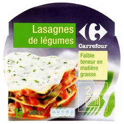 300G Lasagne Legumes Carrefour