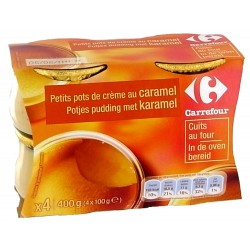 4X100G Pot Creme Caramel Crf