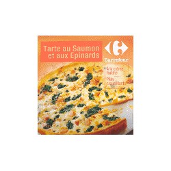400G Tarte Saumon/Epinard Crf
