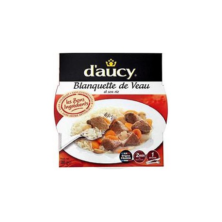 285G Bq Micro Onde Blanquette Veau/Riz D Aucy