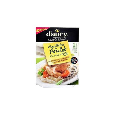 300G Bq Micro Onde Aiguillette De Poulet/Riz D Aucy