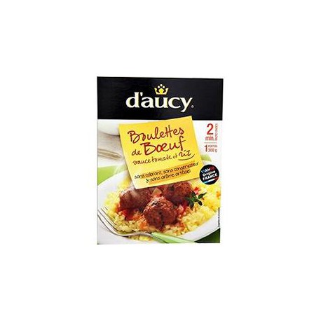 300G Bq Micro Onde Boulette Boeuf Riz Tomate D Aucy