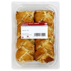 2X120G Tresse Jambon/Emmental